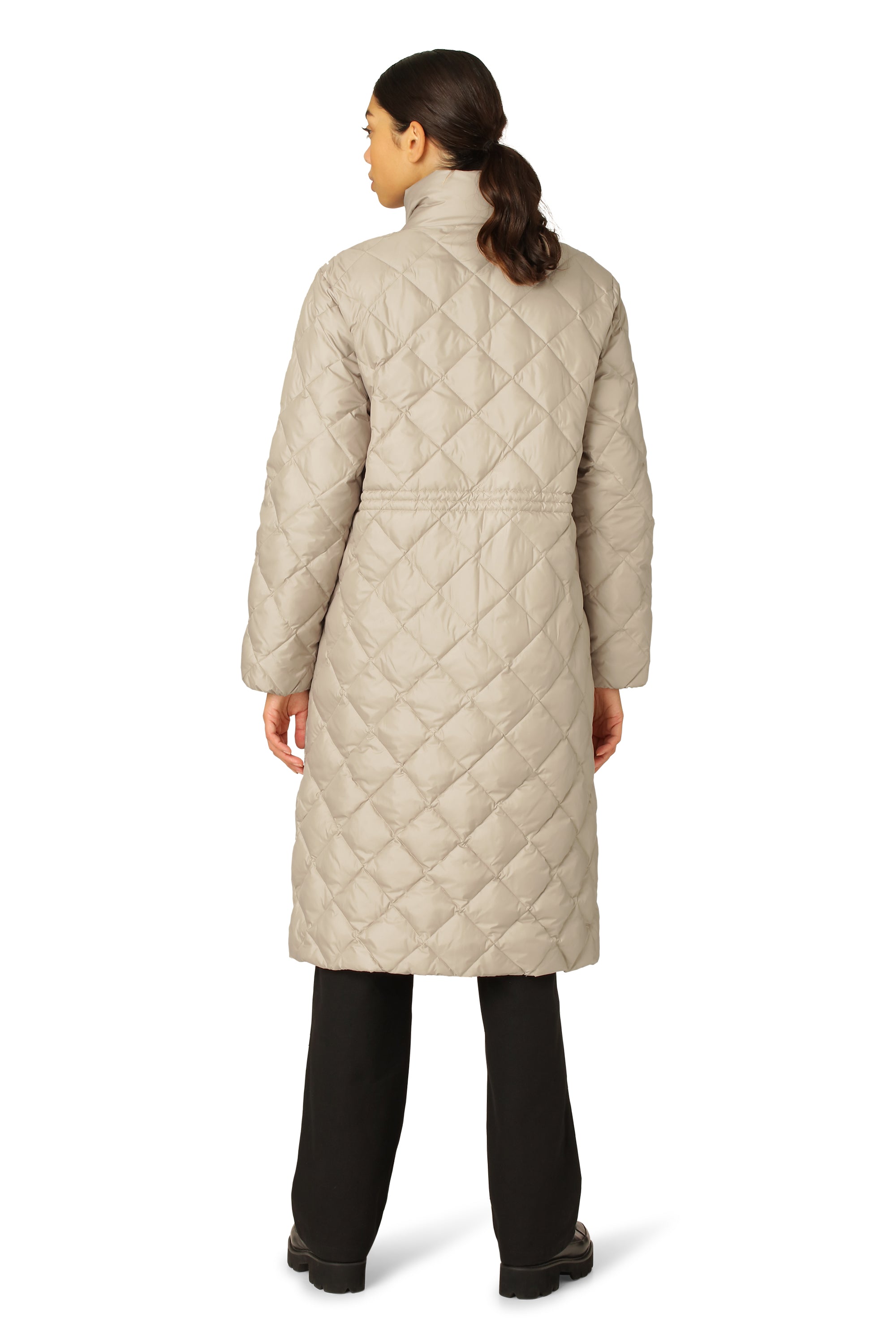 Ilse Jacobsen Hornbæk Outerwear Long Down Vest Coat 163 Cobblestone